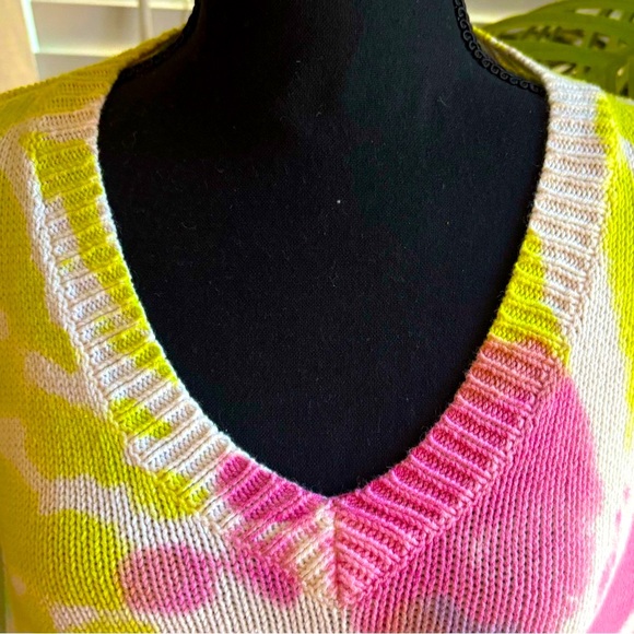 Lisa Todd Tie Dye Sweater- just like new❤️ xl cotton blend🩷 - Picture 3 of 16